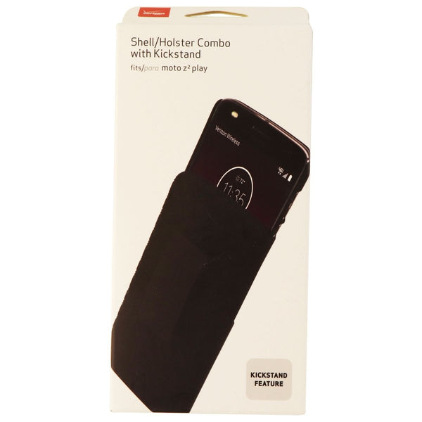 Verizon OEM Shell/Holster Combo with Kickstand for Motorola Moto Z2 Play - Black - Verizon - Simple Cell Shop, Free shipping from Maryland!