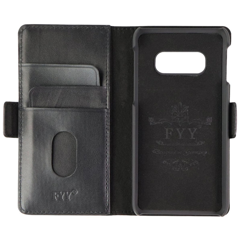 FYY Genuine Leather Folio Wallet Case for Samsung Galaxy S10e - Black - FYY - Simple Cell Shop, Free shipping from Maryland!