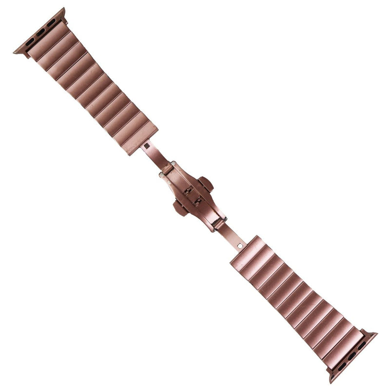 Platinum 42m Stainless Steel Band for Apple Watch 42mm & 44mm Cases - Rose Pink - Platinum - Simple Cell Shop, Free shipping from Maryland!
