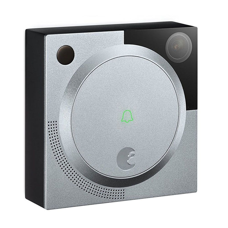 August Doorbell Camera W/ Microphone AUG-AB01-M01-S01)- 1st Generation - Silver - August - Simple Cell Shop, Free shipping from Maryland!