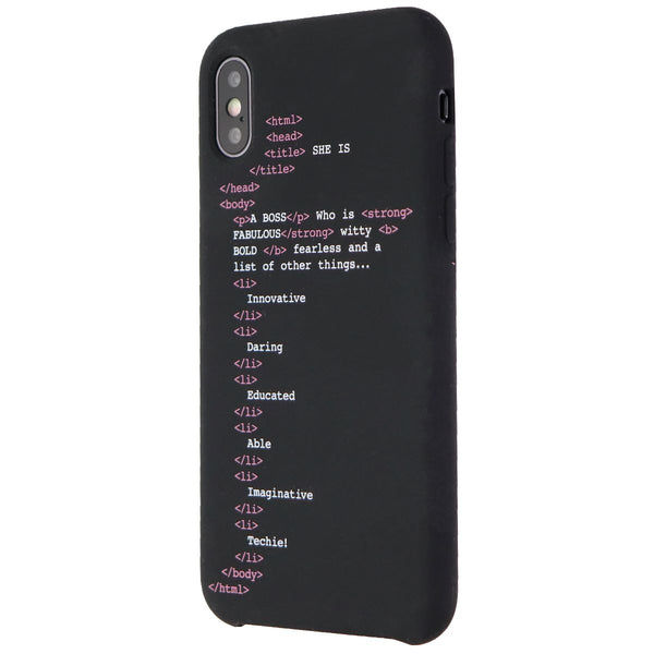 My Social Canvas Girl Code Phone Case for Apple iPhone XS / iPhone X - Black - My Social Canvas - Simple Cell Shop, Free shipping from Maryland!