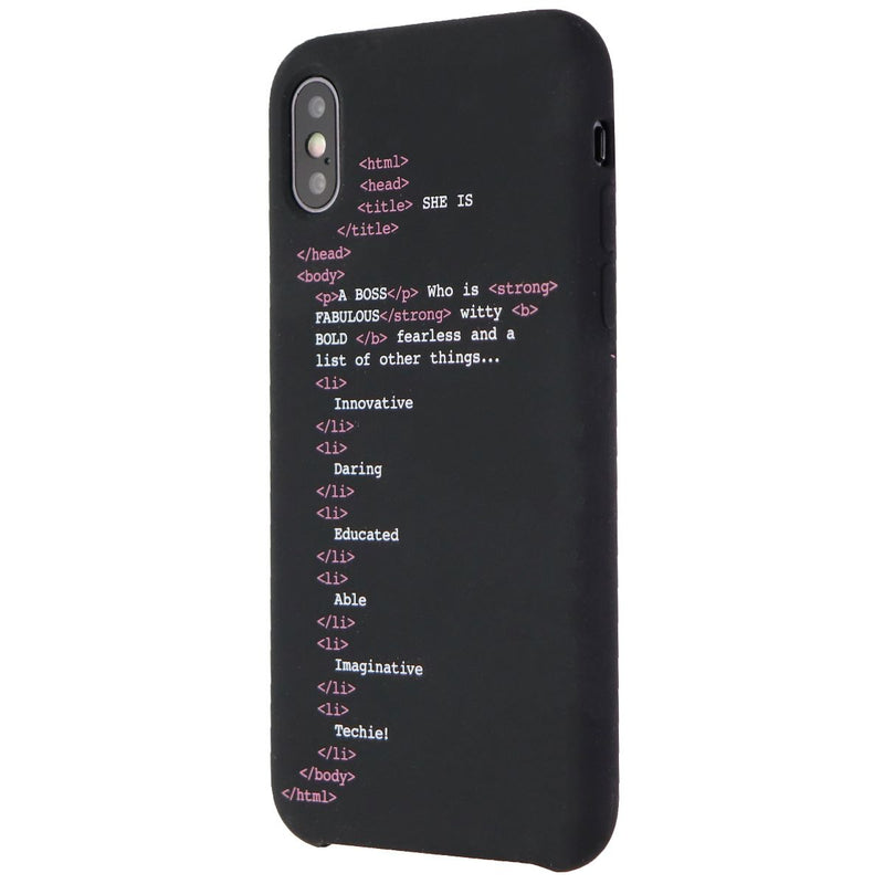 My Social Canvas Girl Code Phone Case for Apple iPhone XS / iPhone X - Black - My Social Canvas - Simple Cell Shop, Free shipping from Maryland!