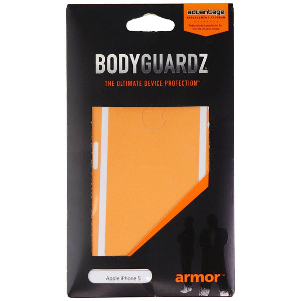 BodyGuardz Armor Screen Protector Skin for iPhone 5s / 5 / 5 SE (1st Gen) Orange - BODYGUARDZ - Simple Cell Shop, Free shipping from Maryland!