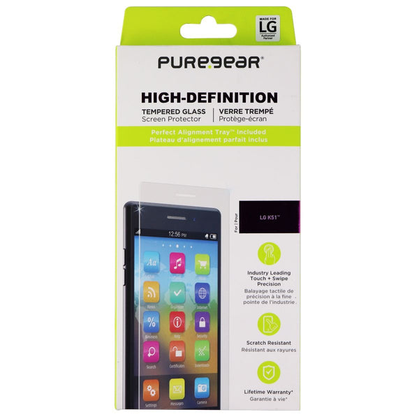 PureGear High-Definition Tempered Glass for LG K51 - Clear - PureGear - Simple Cell Shop, Free shipping from Maryland!