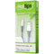 Hottips 4Ft Charge and Sync Cable for iPhones - Silver/Black - Hottips - Simple Cell Shop, Free shipping from Maryland!