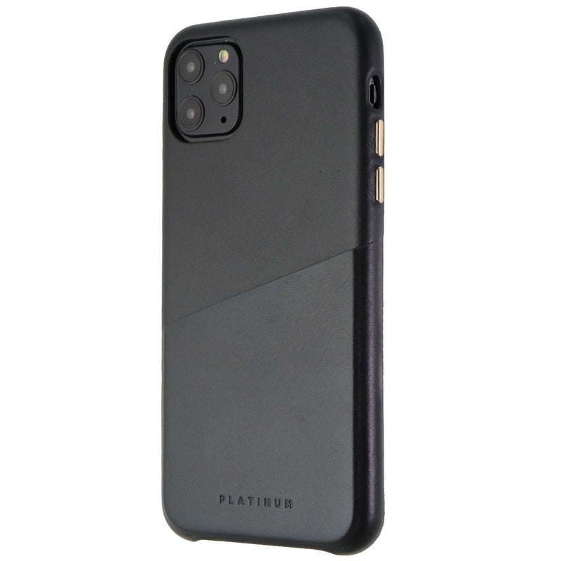Platinum Leather Wallet Case for Apple iPhone 11 Pro Max Smartphones - Black - Platinum - Simple Cell Shop, Free shipping from Maryland!