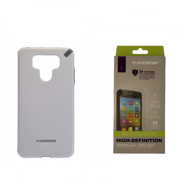 NEW OEM PureGear White/Gray Slim Shell Case + Screen Protector for LG G6 - PureGear - Simple Cell Shop, Free shipping from Maryland!