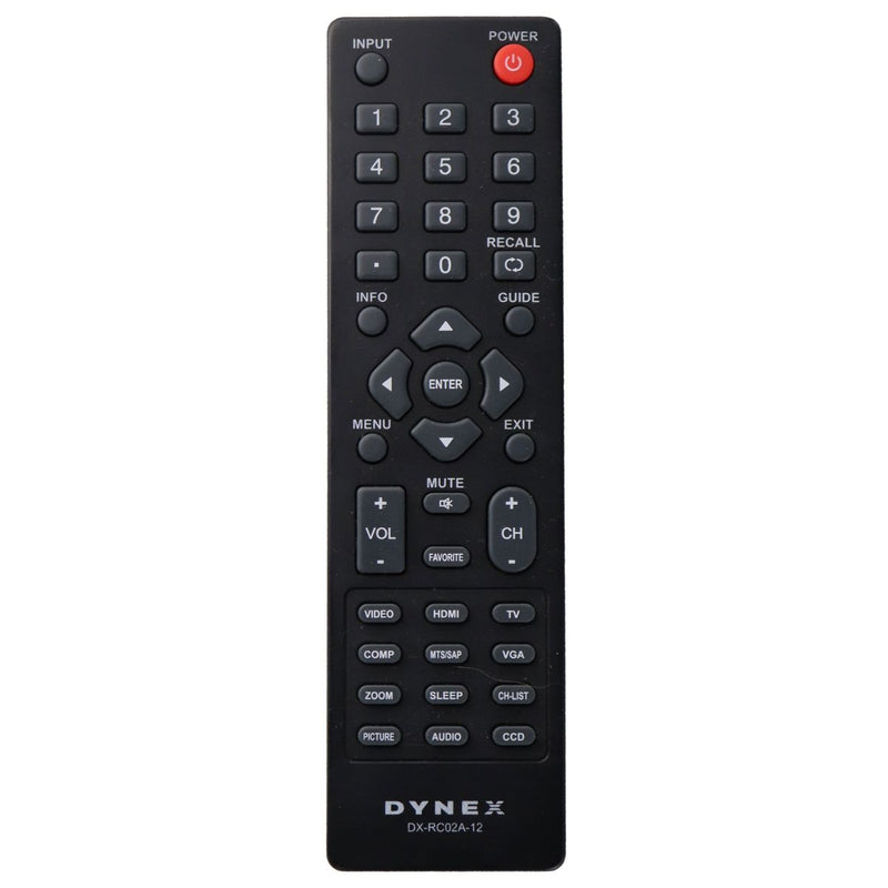 Dynex Remote (DX-RC02A-12) for Select Dynex TVs - Black - Dynex - Simple Cell Shop, Free shipping from Maryland!