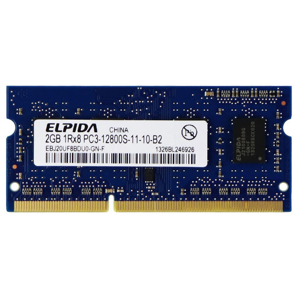 Elpida (2GB) DDR3 RAM PC3-12800S (1Rx8) SO-DIMM 1600MHz (EBJ20UF8BDU0-GN-F) - Elpida - Simple Cell Shop, Free shipping from Maryland!