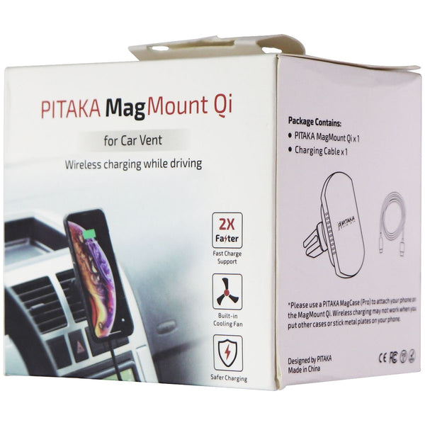 Pitaka MagMount Qi Wireless Charging Vent Mount for Cars & Vehicles - Black - Pitaka - Simple Cell Shop, Free shipping from Maryland!