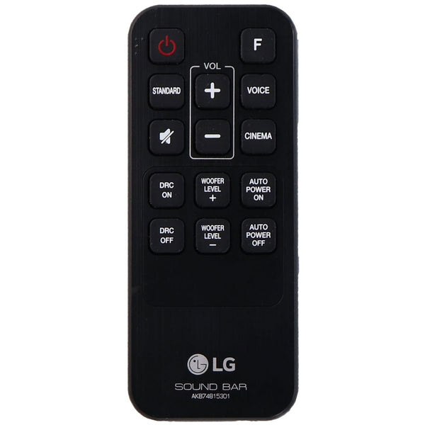 LG Remote Control (AKB74815301) for Select LG Soundbar Systems - Black