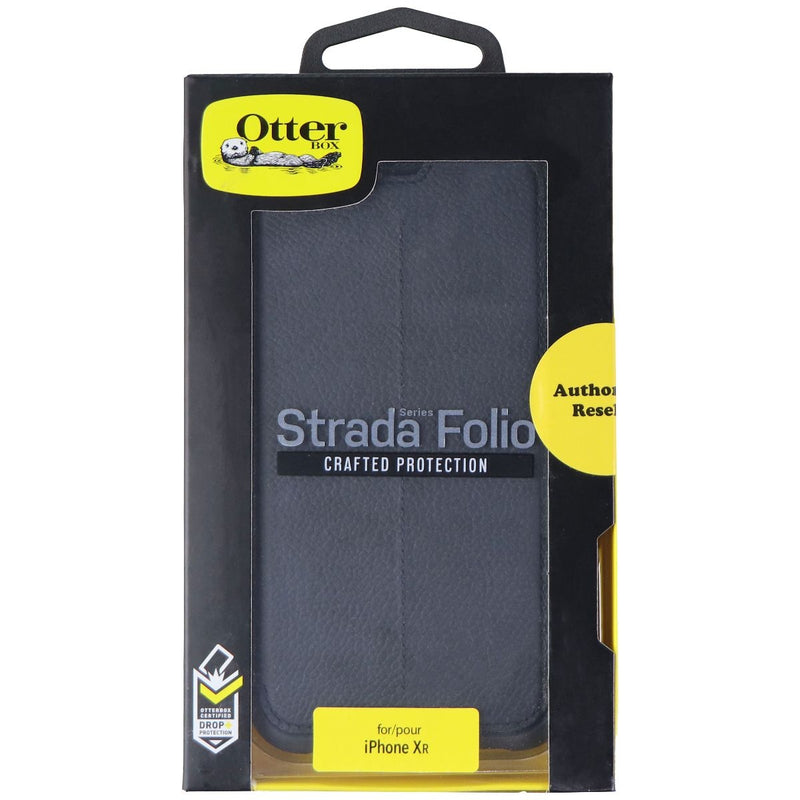 OtterBox Strada Series Leather Folio Case for iPhone XR - Shadow (Black/Pewter) - OtterBox - Simple Cell Shop, Free shipping from Maryland!