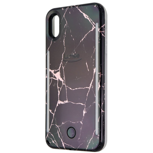 LuMee Duo Instafame LED Selfie Case for iPhone Xs Max - Black/Rose Marble - LuMee - Simple Cell Shop, Free shipping from Maryland!