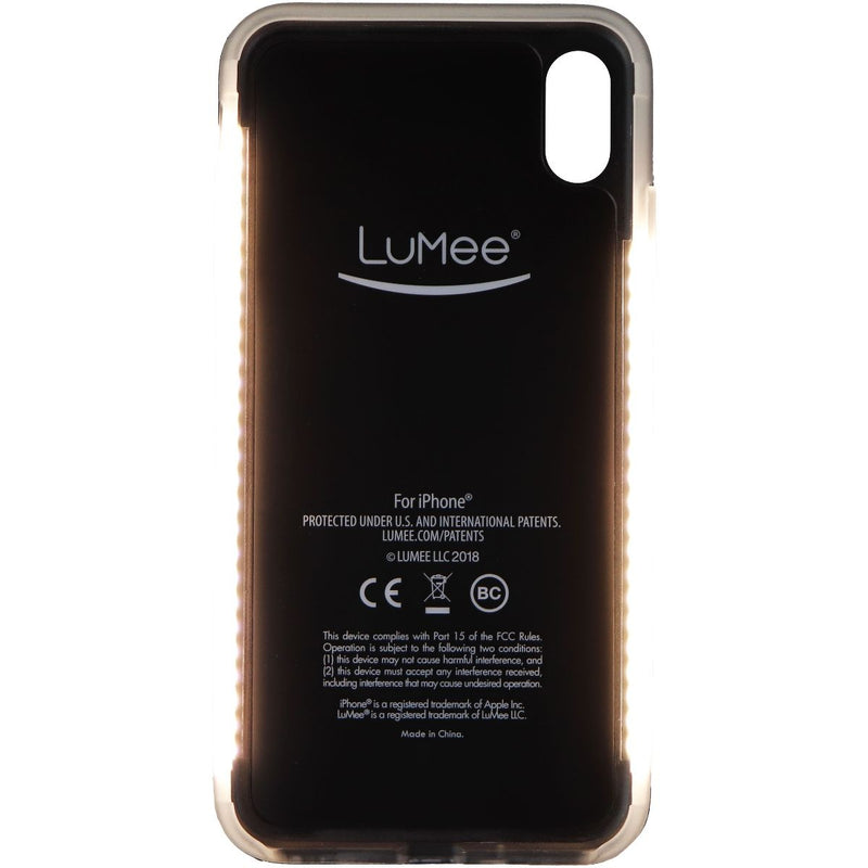LuMee Duo Instafame LED Selfie Case for iPhone Xs Max - Black/Rose Marble - LuMee - Simple Cell Shop, Free shipping from Maryland!