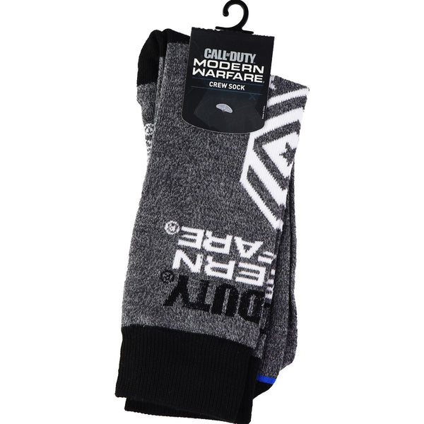 Bioworld Call of Duty Modern Warfare Crew Socks - Gray/White/Black - BioWorld - Simple Cell Shop, Free shipping from Maryland!
