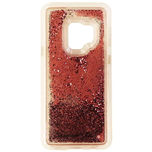 Case-Mate Liquid Waterfall Case for Samsung Galaxy S9 - Clear/Pink Glitter