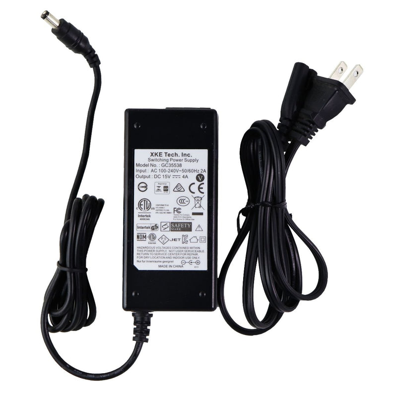 XKE Tech (GC35538) Wall Charger 15V/4A Power Supply - Black (GC35538) - XKE - Simple Cell Shop, Free shipping from Maryland!