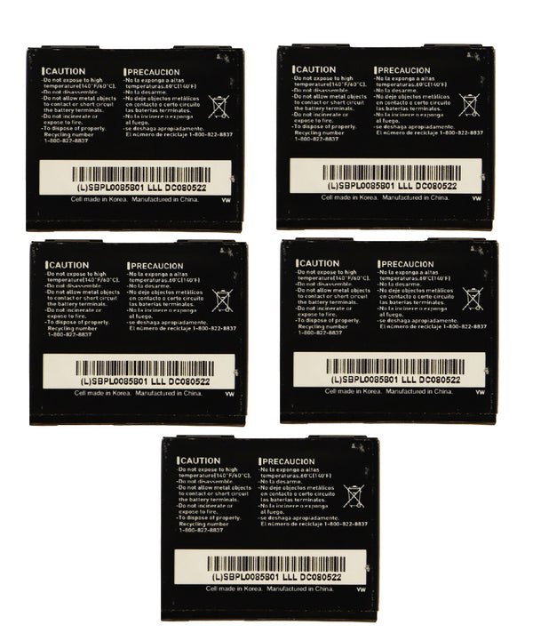 KIT 5x LG LGIP-470B 800 mAh Replacement Battery for VX8700 VX8610 Decoy - LG - Simple Cell Shop, Free shipping from Maryland!