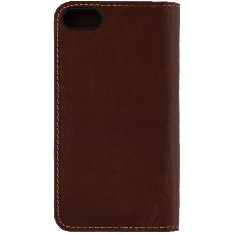 Platinum Leather Folio Wallet Case for Apple iPhone 8 & 7 - Bourbon Brown - Platinum - Simple Cell Shop, Free shipping from Maryland!