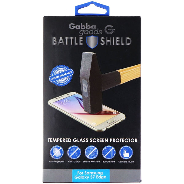 Gabba Goods Battle Shield Tempered Glass for Samsung Galaxy S7 Edge - Clear - GabbaGoods - Simple Cell Shop, Free shipping from Maryland!