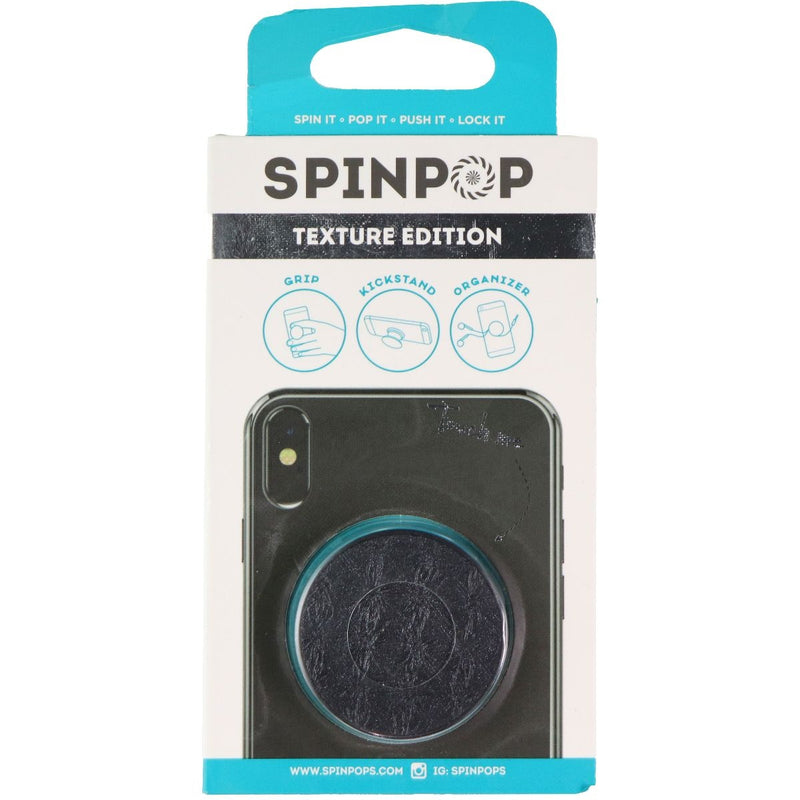 SpinPop Grip, Kickstand, Organizer Novelty Holder - Textured Black - SpinPop - Simple Cell Shop, Free shipping from Maryland!