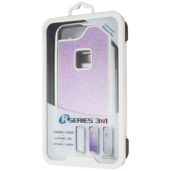 Qmadix R Series Case For iPhone 6s Plus / iPhone 6 Plus - White/Glitter/Lavender - Qmadix - Simple Cell Shop, Free shipping from Maryland!
