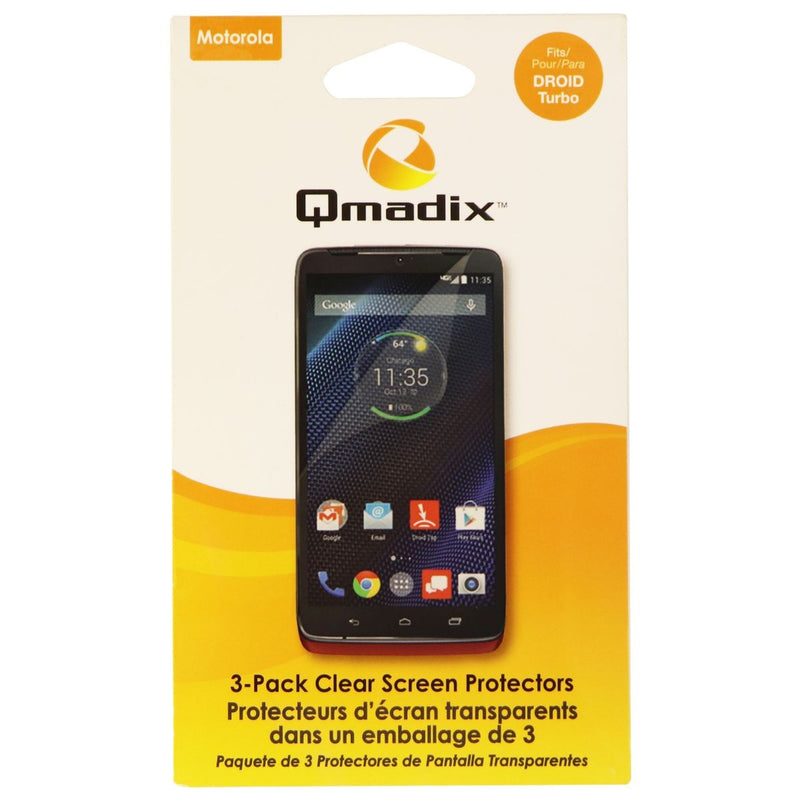 Qmadix Screen Protector 3-Pack for Motorola Droid Turbo - Clear - Qmadix - Simple Cell Shop, Free shipping from Maryland!