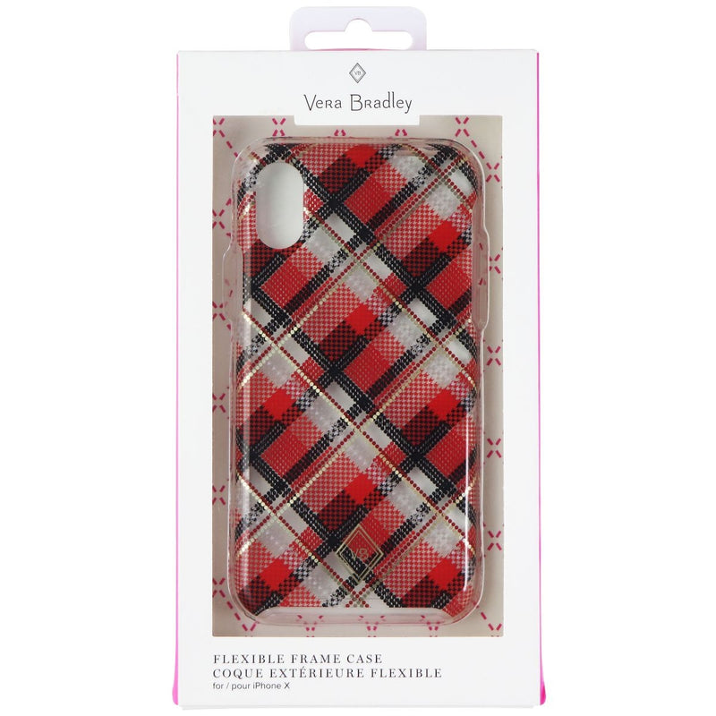 Vera Bradley Flexible Frame Case for Apple iPhone XS / iPhone X - Red Grid - Vera Bradley - Simple Cell Shop, Free shipping from Maryland!
