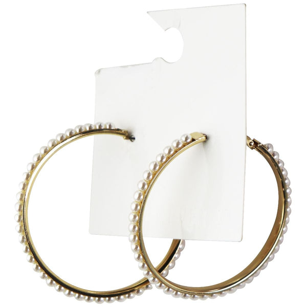 Forever21 Pearl Loop EarRings - Gold / Cream Pearls - Forever21 - Simple Cell Shop, Free shipping from Maryland!