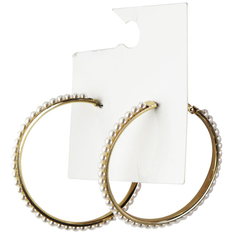 Forever21 Pearl Loop EarRings - Gold / Cream Pearls - Forever21 - Simple Cell Shop, Free shipping from Maryland!