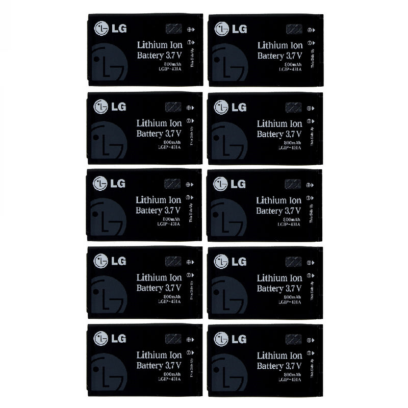 KIT 10x LG LGIP-431A 800mAh Replacement Battery for LG230/UX220/INVISION/CB630 - LG - Simple Cell Shop, Free shipping from Maryland!
