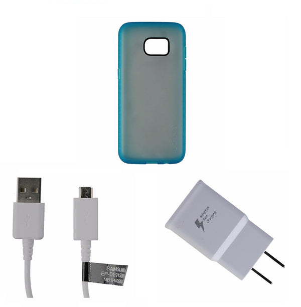 OEM Samsung Adapter and Cable KIT with Incipio Octane S7 Edge Frost/Blue Case - Incipio - Simple Cell Shop, Free shipping from Maryland!