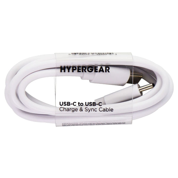HyperGear (3.5-Ft) USB-C to USB-C Charge & Sync Cable - White - HyperGear - Simple Cell Shop, Free shipping from Maryland!
