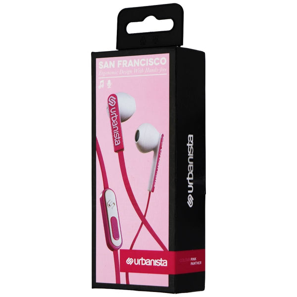 Urbanista San Francisco Earphones with In-Line Remote and Mic - Pink Panther - Urbanista - Simple Cell Shop, Free shipping from Maryland!