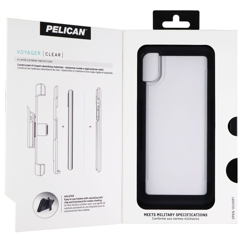 Pelican Voyager Series Case and Holster for Apple iPhone Xs Max - Clear / Gray - Pelican - Simple Cell Shop, Free shipping from Maryland!