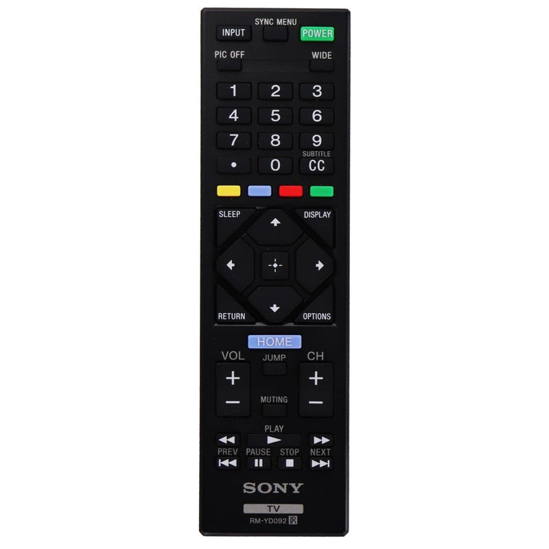 Sony Remote Control (RM-YD092) for Select Sony TVs - Black
