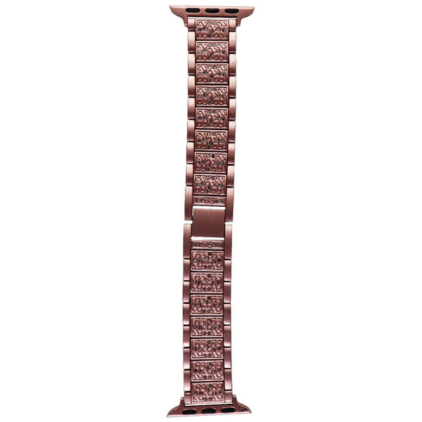 Premium Replacement Apple Watch Metal Band (38mm) - Rose Gold w/ Crystals - Unbranded - Simple Cell Shop, Free shipping from Maryland!