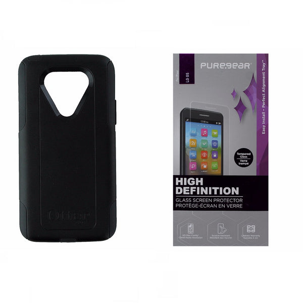 Otterbox Commuter Black Case and PureGear HD Glass Screen Protector for LG G5 - OtterBox - Simple Cell Shop, Free shipping from Maryland!
