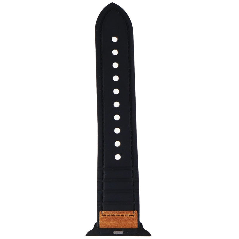 Premium Replacement Apple Watch Rubber Adjustment Strap (42mm) - Black/Brown - Unbranded - Simple Cell Shop, Free shipping from Maryland!