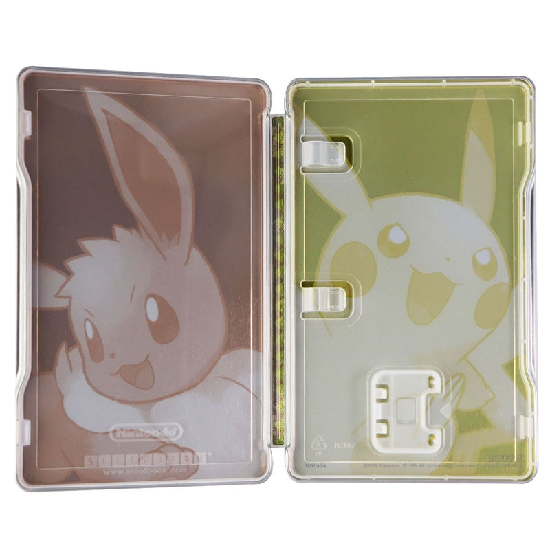 NO GAME INCLUDED - Pokemon Lets Go Pikachu / Eeevee Collectible Steelbook Case - Nintendo - Simple Cell Shop, Free shipping from Maryland!