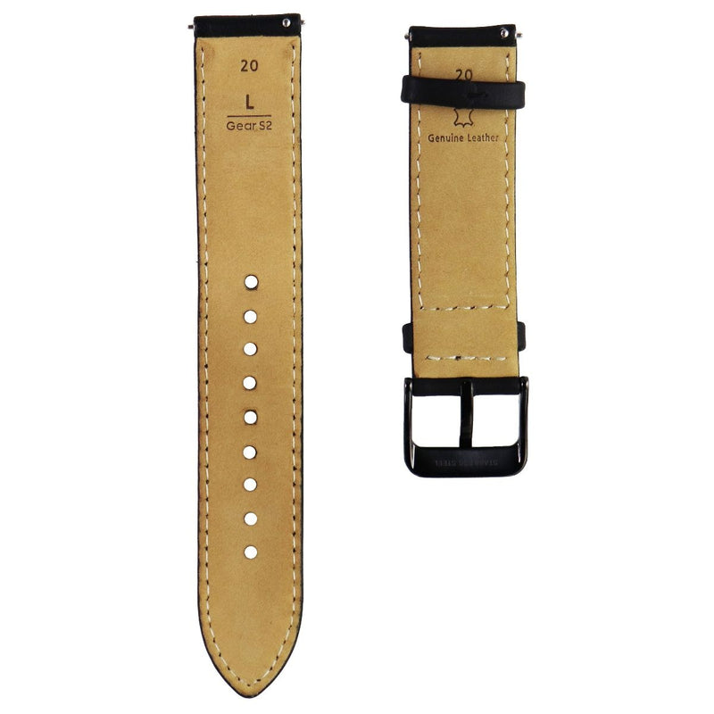 Samsung 20mm Leather Band for Gear S2 Classic - Black Leather/Large - Samsung - Simple Cell Shop, Free shipping from Maryland!