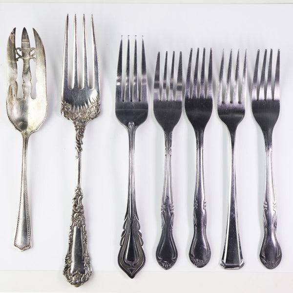 Miscellaneous & Mixed (7 Pack) of Vintage & Silver Forks - Unbranded - Simple Cell Shop, Free shipping from Maryland!