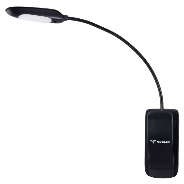 TOPELEK Rechargeable 7 LED Reading Book Clip Light with 3 Settings - Black - TOPELEK - Simple Cell Shop, Free shipping from Maryland!