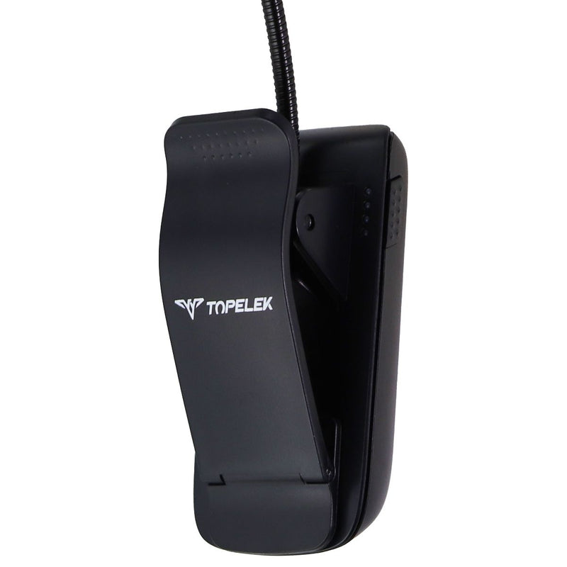 TOPELEK Rechargeable 7 LED Reading Book Clip Light with 3 Settings - Black - TOPELEK - Simple Cell Shop, Free shipping from Maryland!