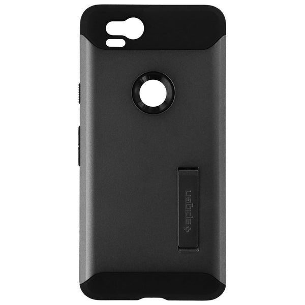 Spigen Slim Armor Dual Layer Hard Case for Google Pixel 2 - Gunmetal/Black - Spigen - Simple Cell Shop, Free shipping from Maryland!