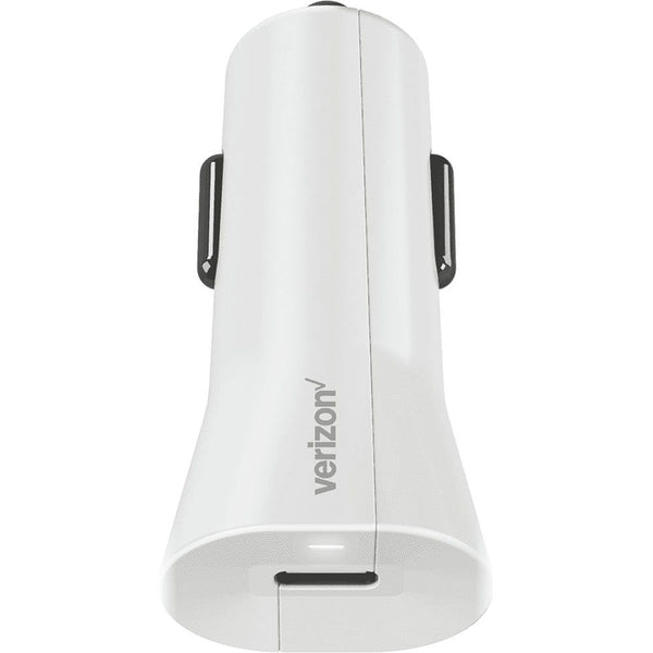 Verizon 27W USB-C (Type C) Fast Charge Car Charger - White - VPCPDWHT - Verizon - Simple Cell Shop, Free shipping from Maryland!