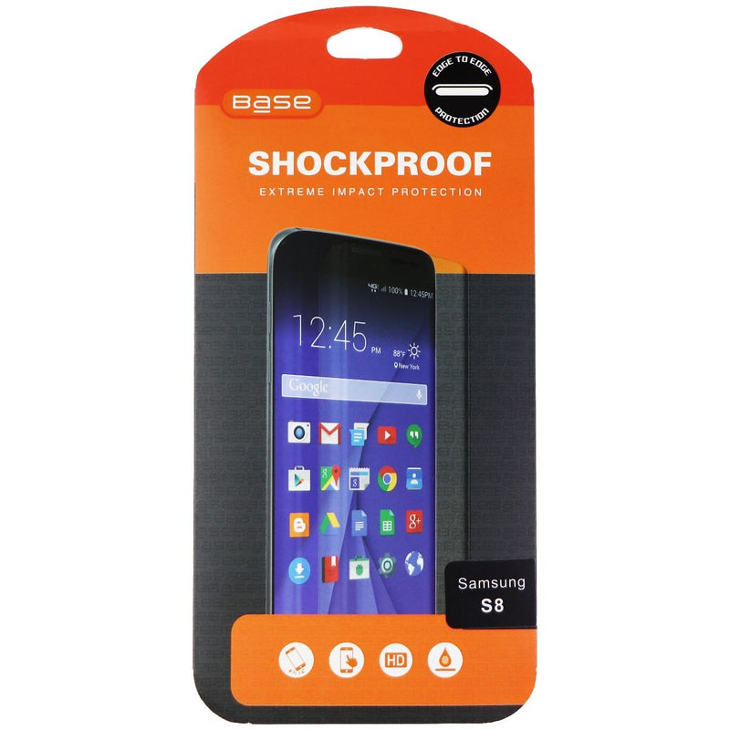 Base Edge to Edge Shockproof Screen Protector for Samsung Galaxy S8 - Clear - Base - Simple Cell Shop, Free shipping from Maryland!
