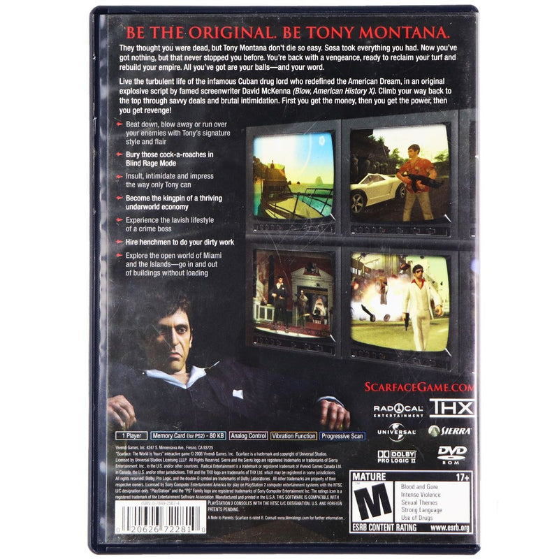 Scarface The World Is Yours - PlayStation 2 Game With Case - Sony - Simple Cell Shop, Free shipping from Maryland!