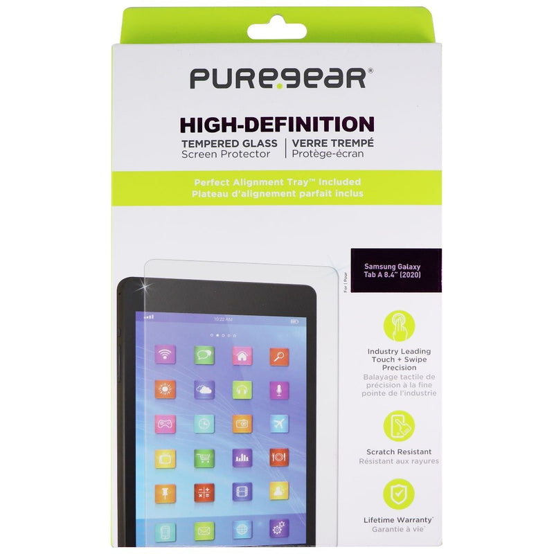 PureGear HD Clear Tempered Glass Screen Protector for Samsung Galaxy Tab A (8.4)