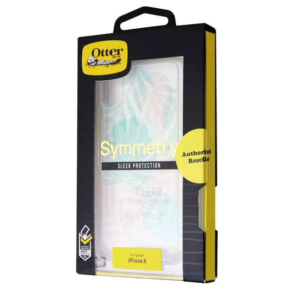 OtterBox Symmetry Series Hybrid Case for iPhone X - Clear / Transparent Leaves - OtterBox - Simple Cell Shop, Free shipping from Maryland!